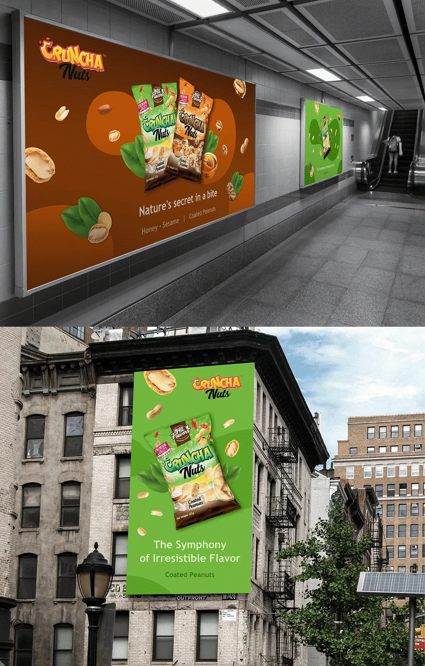 Cruncha Nuts – lauko reklama